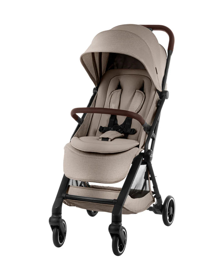 FLYLITE Stroller – Cabin Approved, Lightweight with One-Hand Fold Teak