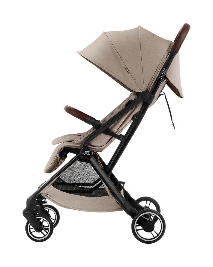 FLYLITE Stroller – Cabin Approved, Lightweight with One-Hand Fold Teak