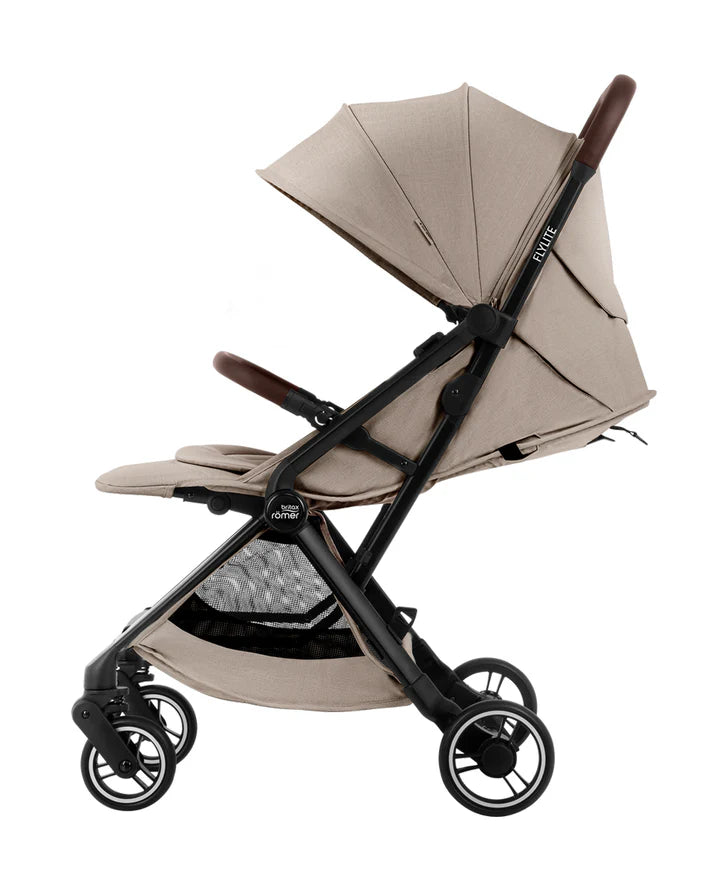 FLYLITE Stroller – Cabin Approved, Lightweight with One-Hand Fold Teak