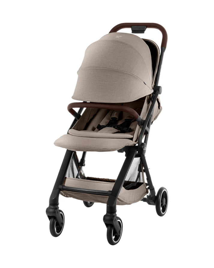 FLYLITE Stroller – Cabin Approved, Lightweight with One-Hand Fold Teak