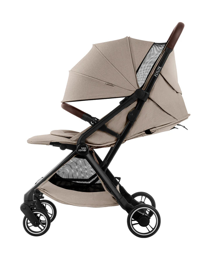FLYLITE Stroller – Cabin Approved, Lightweight with One-Hand Fold Teak