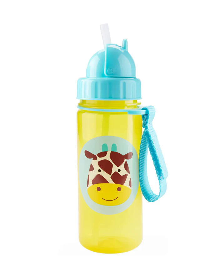 Zoo Straw Sipper-Handy Grab Strap-Giraffe-390 ml