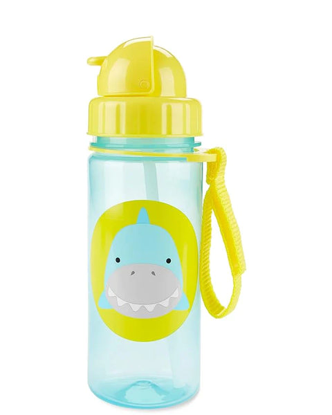 Zoo Straw Sipper-Handy Grab Strap-Shark-390 ml