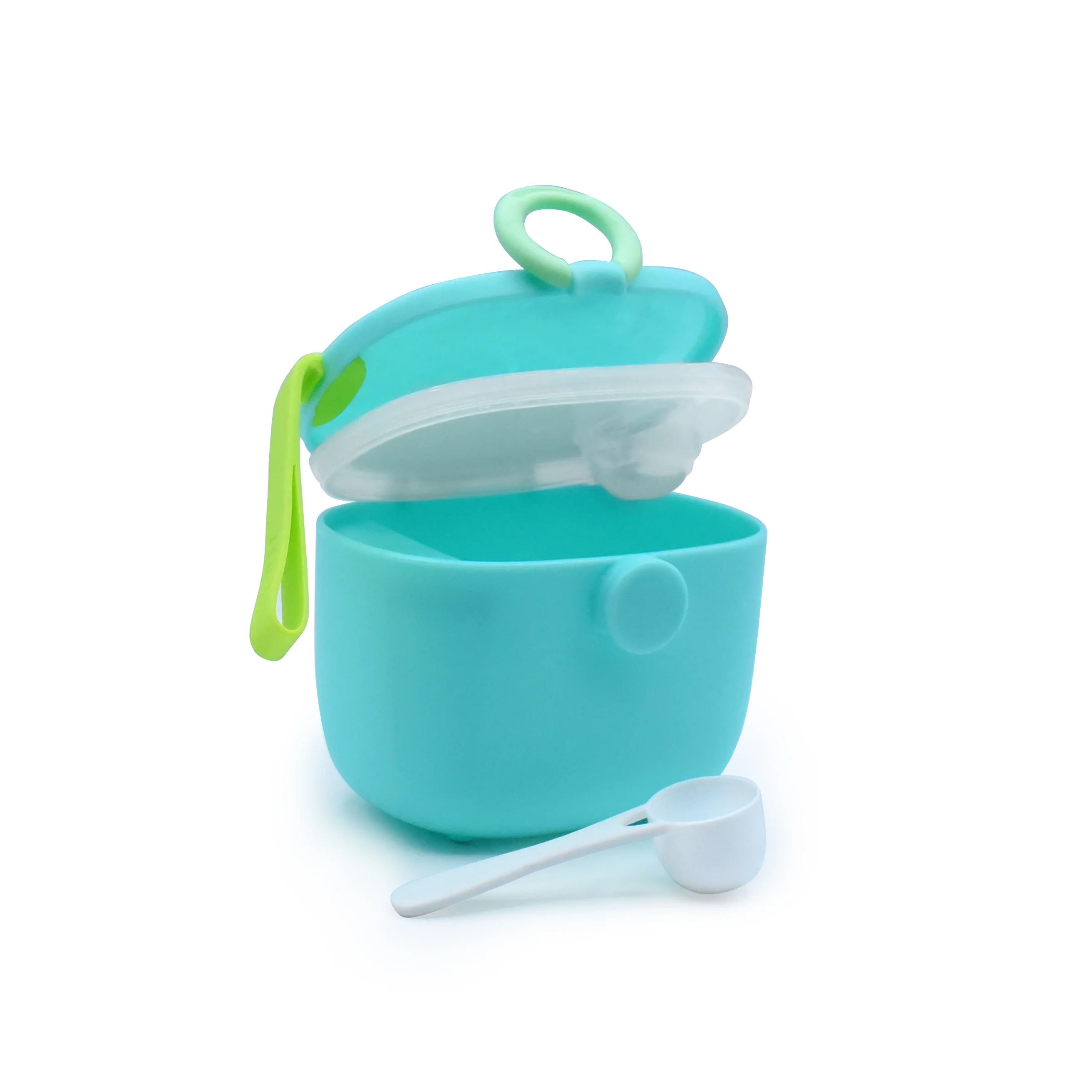 Baby Formula Storage Container with Integrated Scoop - Blue