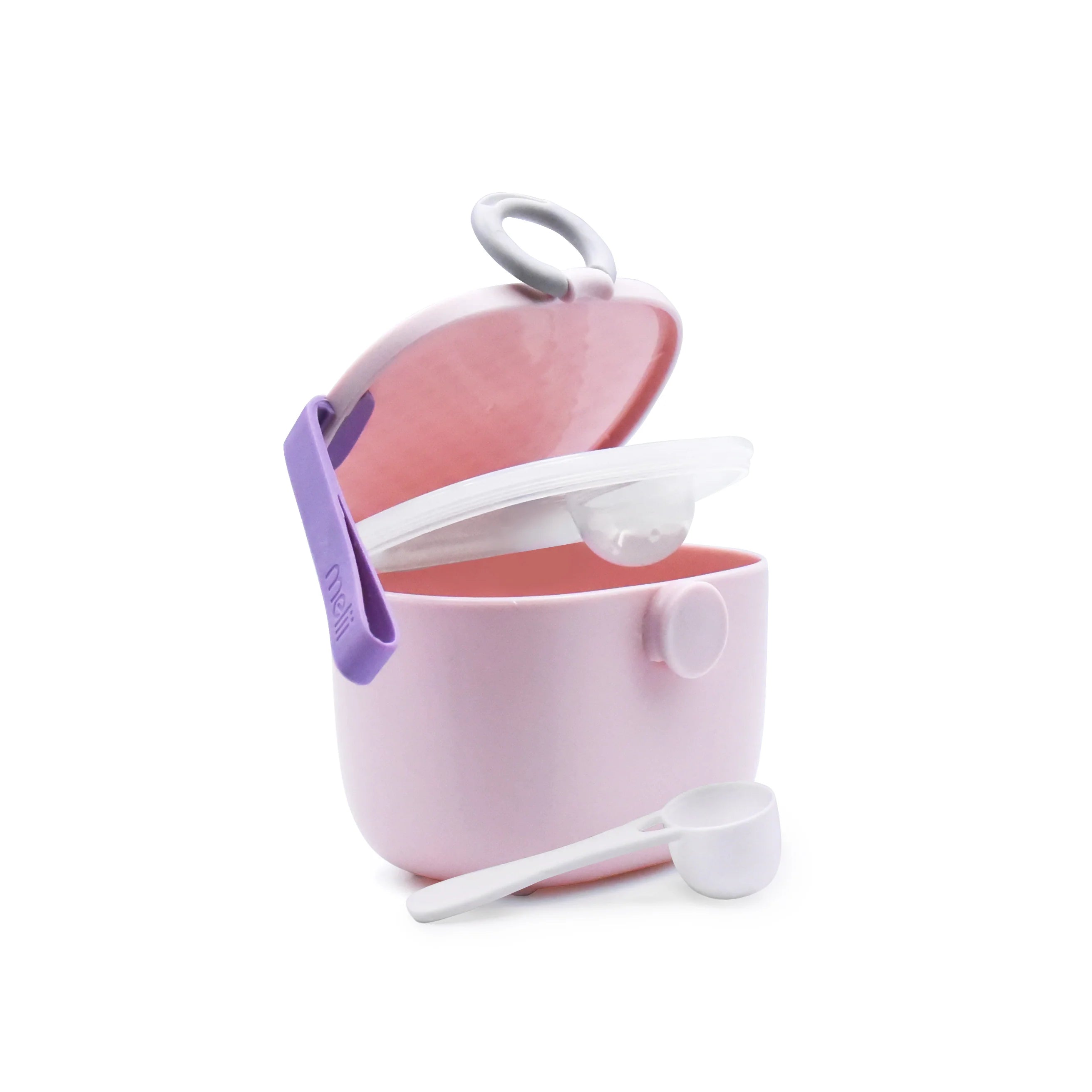 Baby Formula Storage Container with Integrated Scoop - Pink