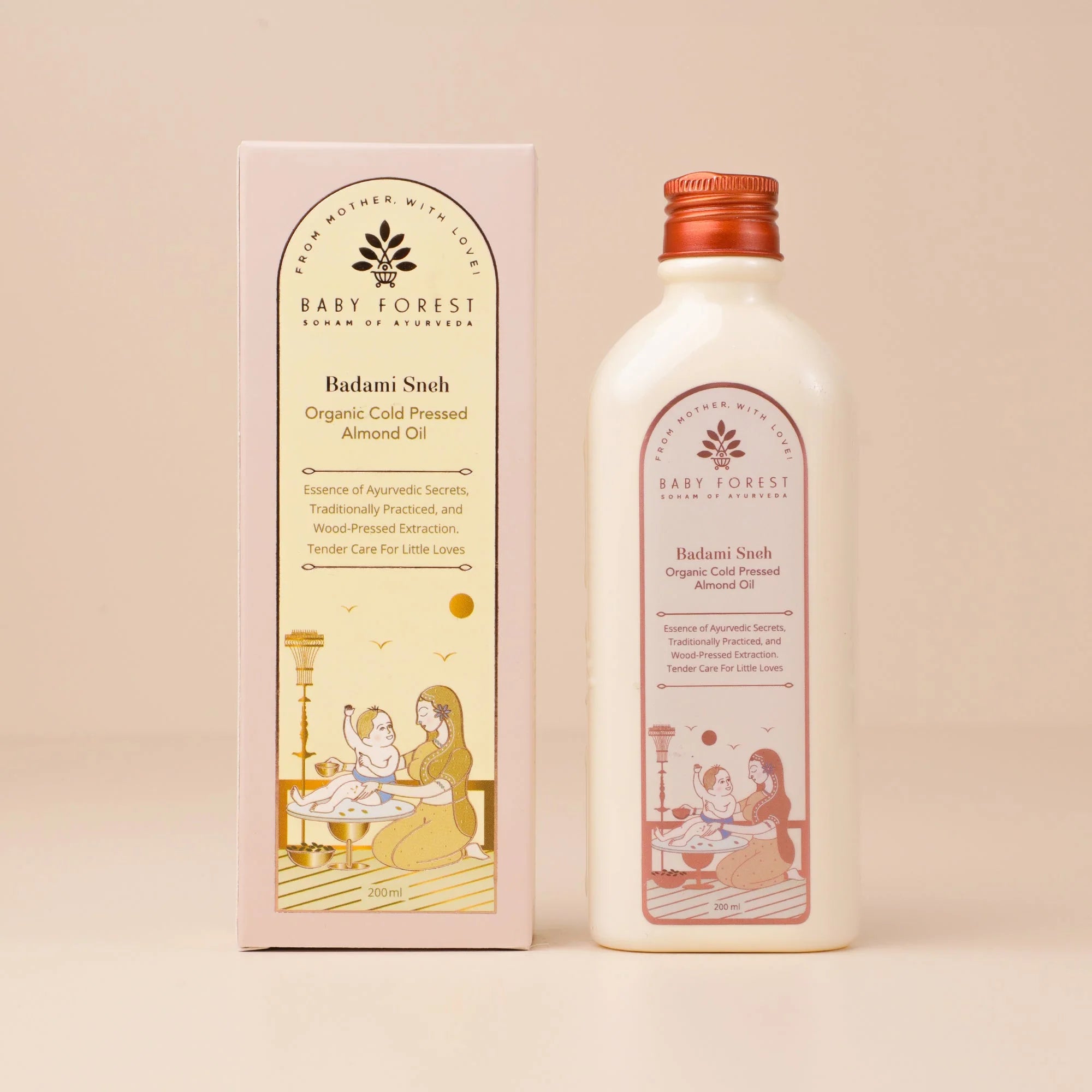 Badami Sneh Organic Cold Pressed Almond Oil 200 Ml