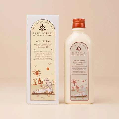 Baby Forest Narial Tailam Organic Cold Pressed Coconut Oil 200Ml