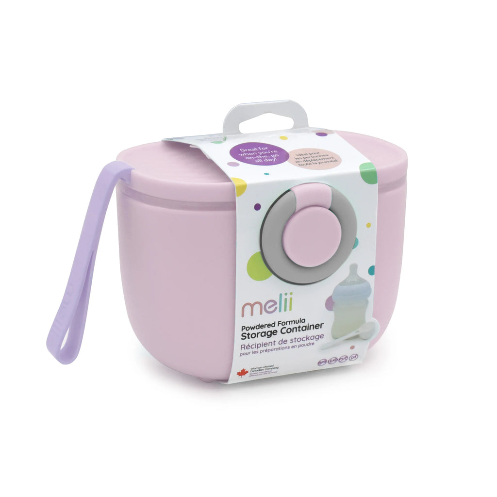Baby Formula Storage Container with Integrated Scoop - Pink