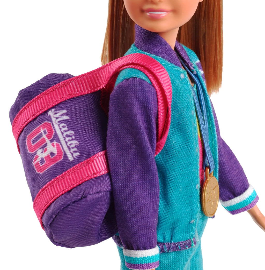 Barbie Team Stacie Doll and Gymnastics Playset with Spinning Bar