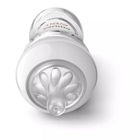 Glass Feeding Bottle With Natural Response Nipple 8Oz 240Ml (Pack Of 3)