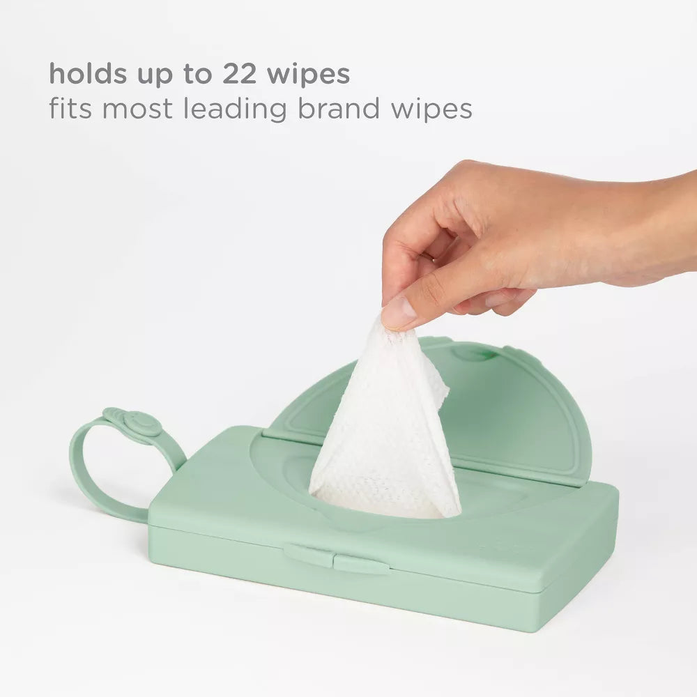 On-The-Go Baby Wipes Dispenser- Sage