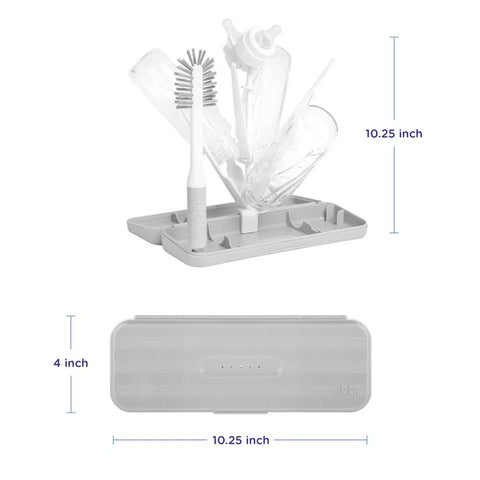 Ubbi On-The-Go Bottle Drying Rack- Gray
