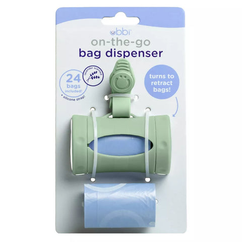 Ubbi On The Go Bag Dispenser - Sage