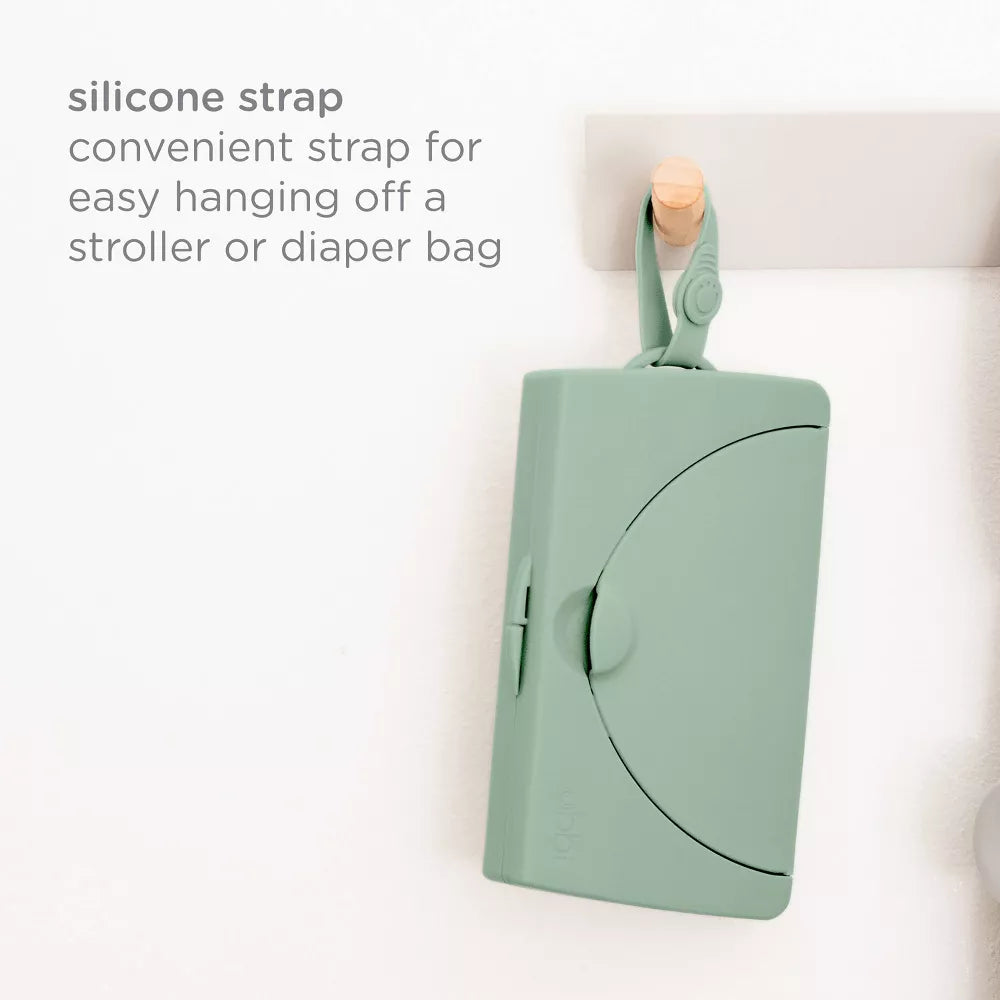 On-The-Go Baby Wipes Dispenser- Sage