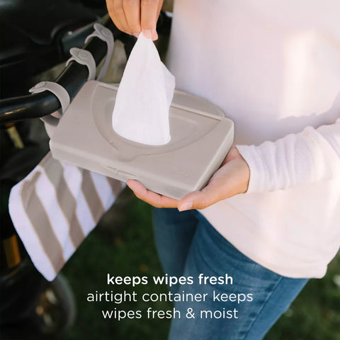 On-The-Go Baby Wipes Dispenser- Taupe