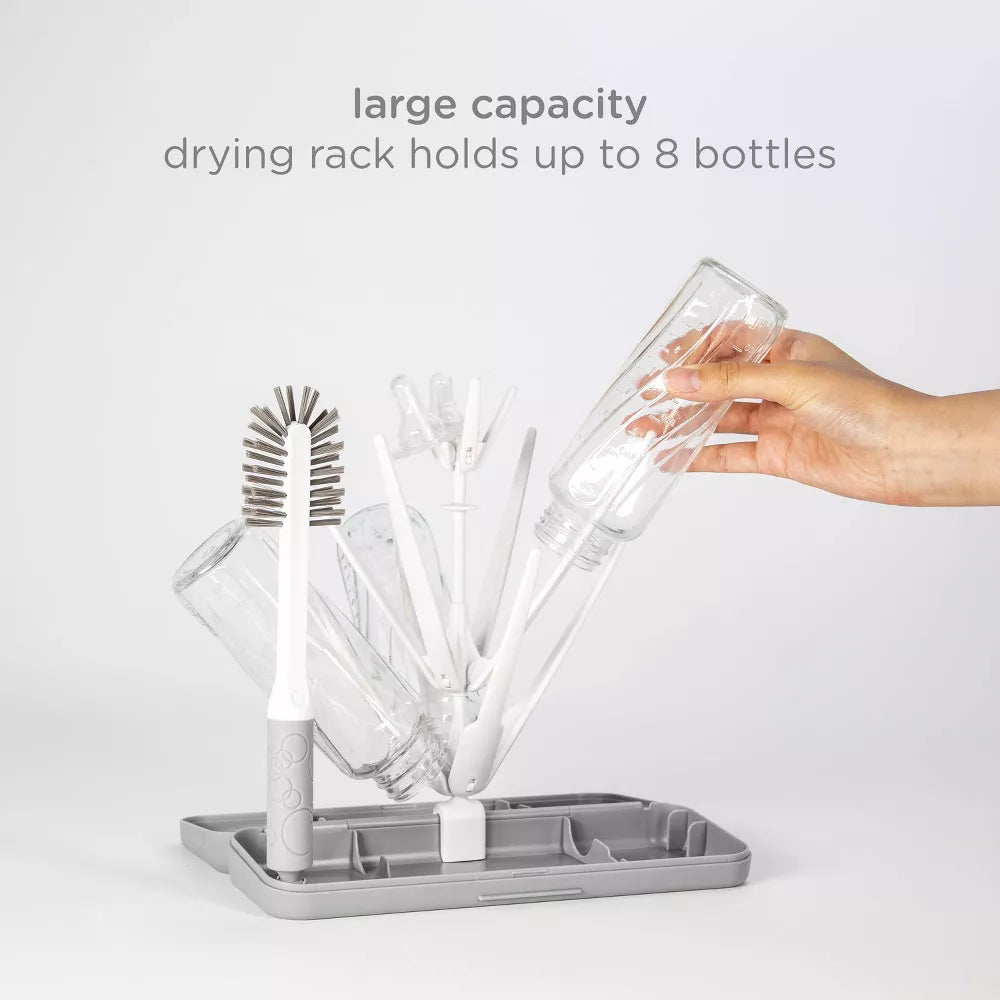 On-The-Go Bottle Drying Rack- Grey