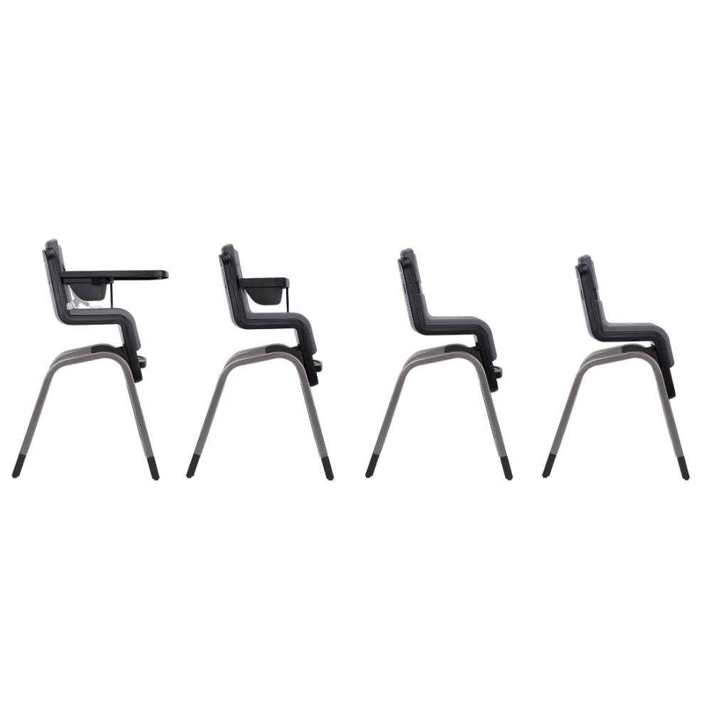 Zaaz High Chair - Pewter