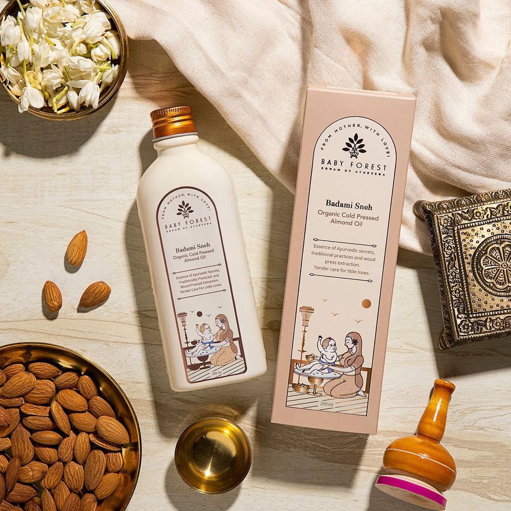 Badami Sneh Organic Cold Pressed Almond Oil 200 Ml