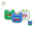Ok Baby Terry Drooler Bib, Pack of 3, Little Hero