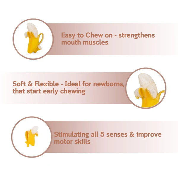 Ana Banana Natural Rubber Teether