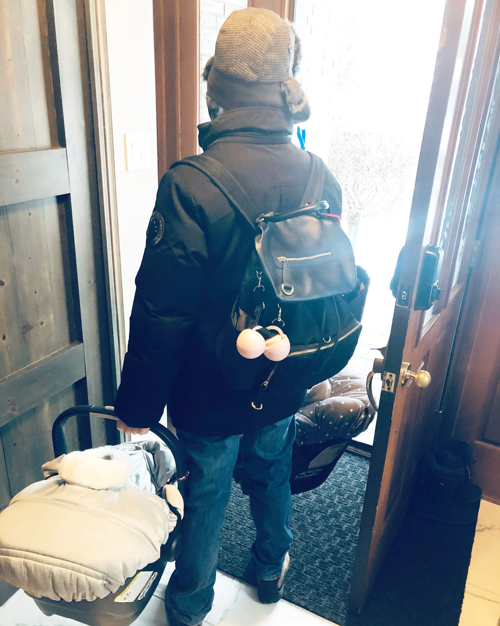 Pacifier Pod-Pink & Grey