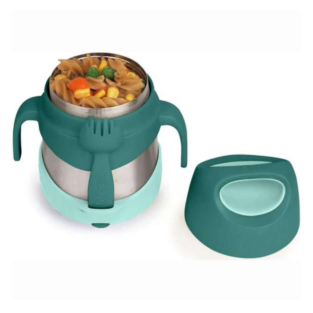 Insulated Food Jar with Spoon Forest Green