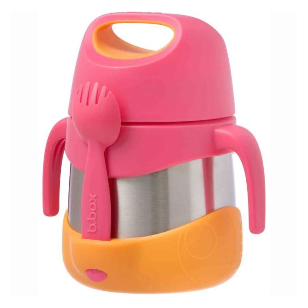 Insulated Food Jar 335Ml - Strawberry Shake Pink Orange