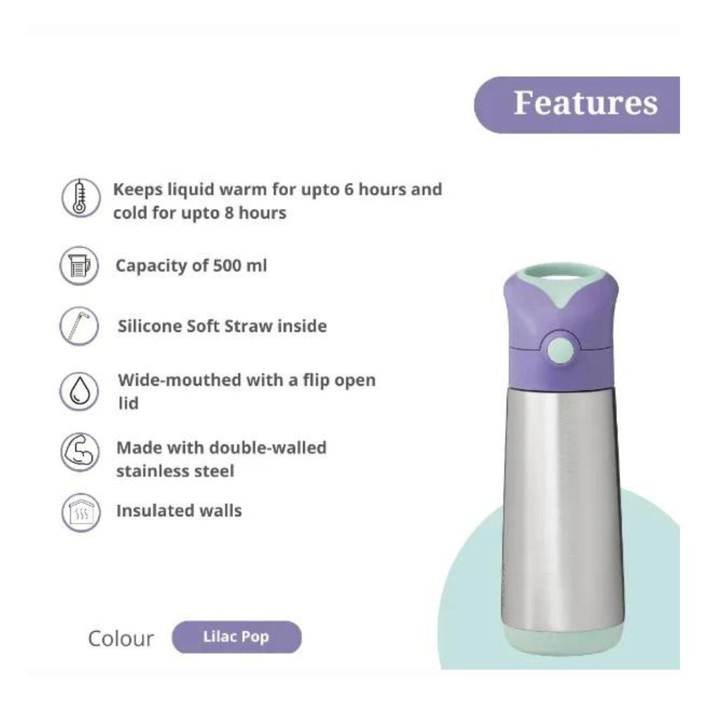 Insulated Straw Sipper Lilac