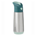 Insulated Straw Sipper Drink Water Bottle 500 Ml - Emerald Forest Green