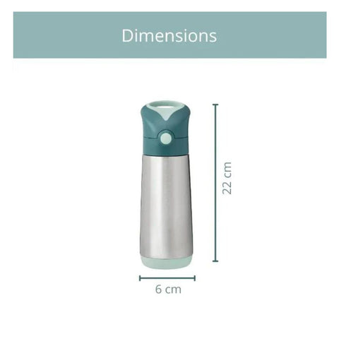 Insulated Straw Sipper Emerald Forest Green