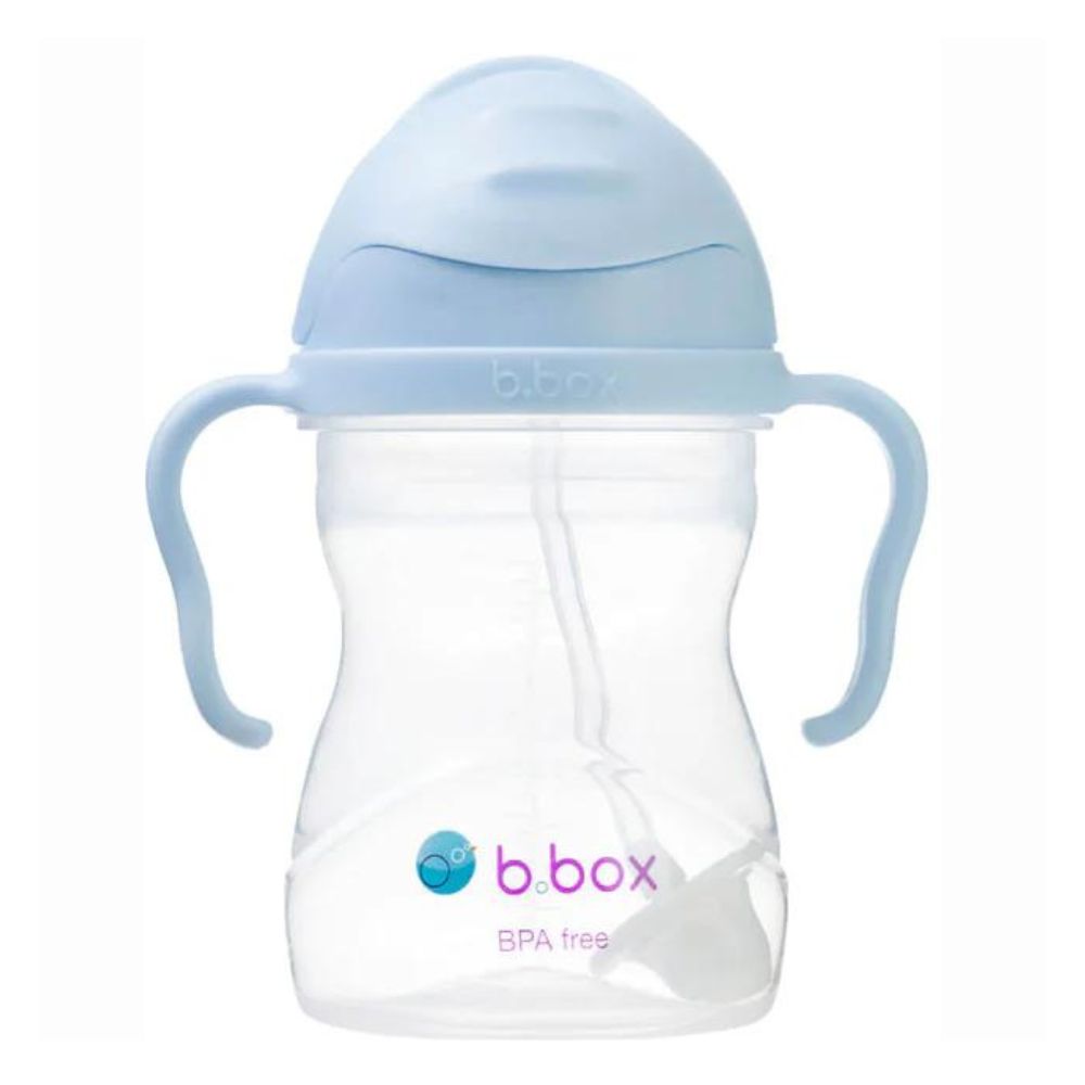 Weighted Straw Sippy Cup 240Ml - Bubblegum Light Blue