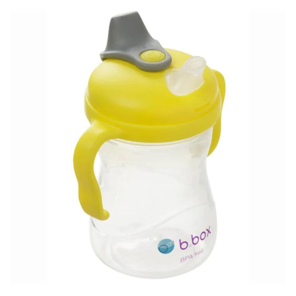 Soft Spout Cup 240Ml - Lemon Yellow Grey