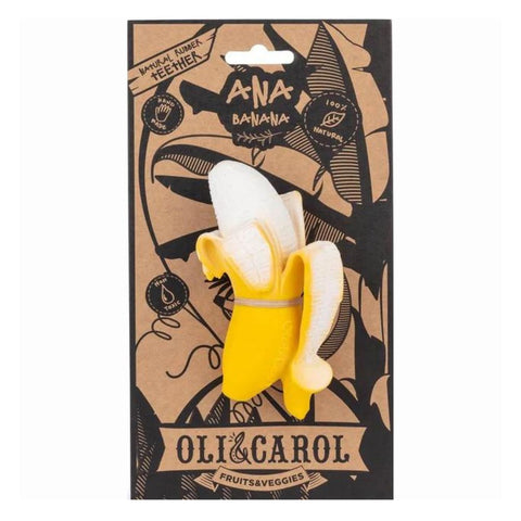 Oli & Carol Ana Banana Natural Rubber Teether