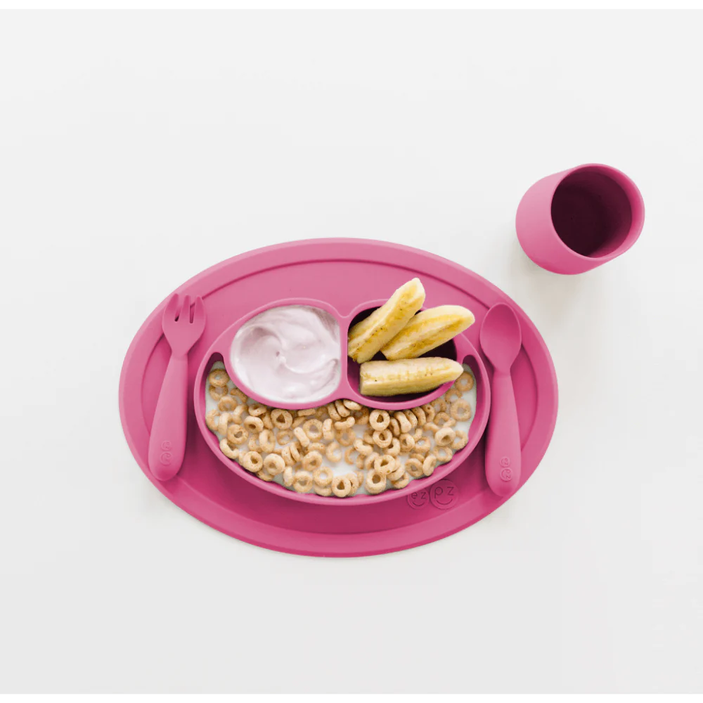 Mini Utensils for Toddlers (Spoon & Fork) - Pink