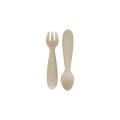Mini Utensils for Toddlers (Spoon & Fork) - Oat