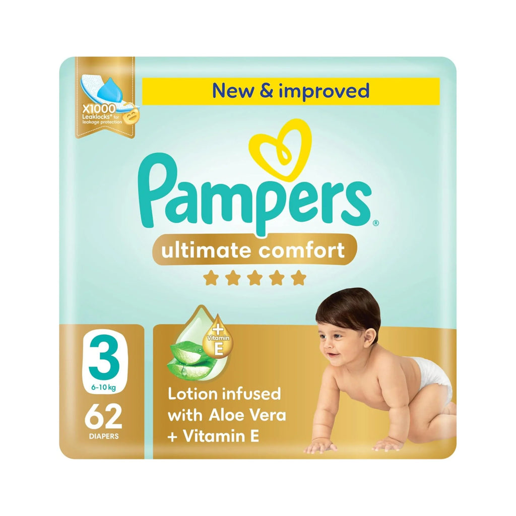 Ultimate Comfort Size 3 6-10kg 62 Diapers