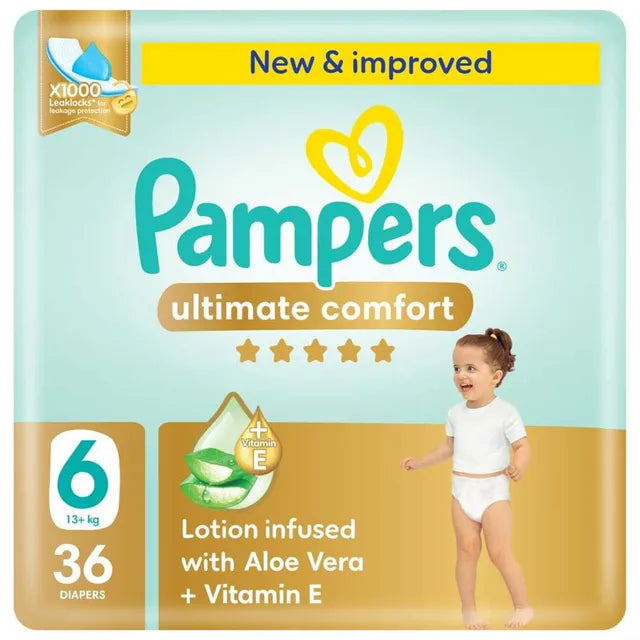 Ultimate Comfort Size 6 13+kg 36Diapers