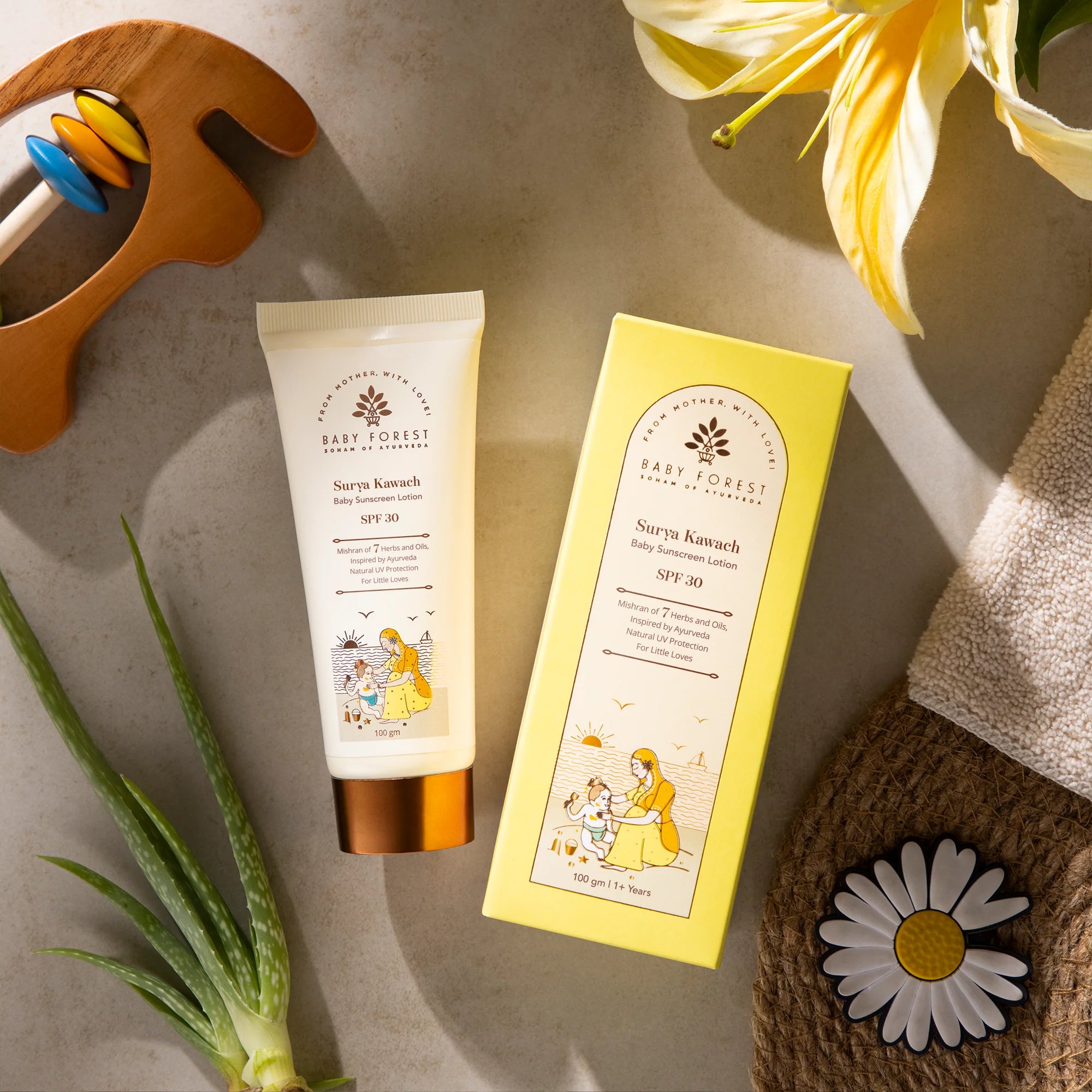 Surya Kawach Spf30 Baby Sunscreen Lotion