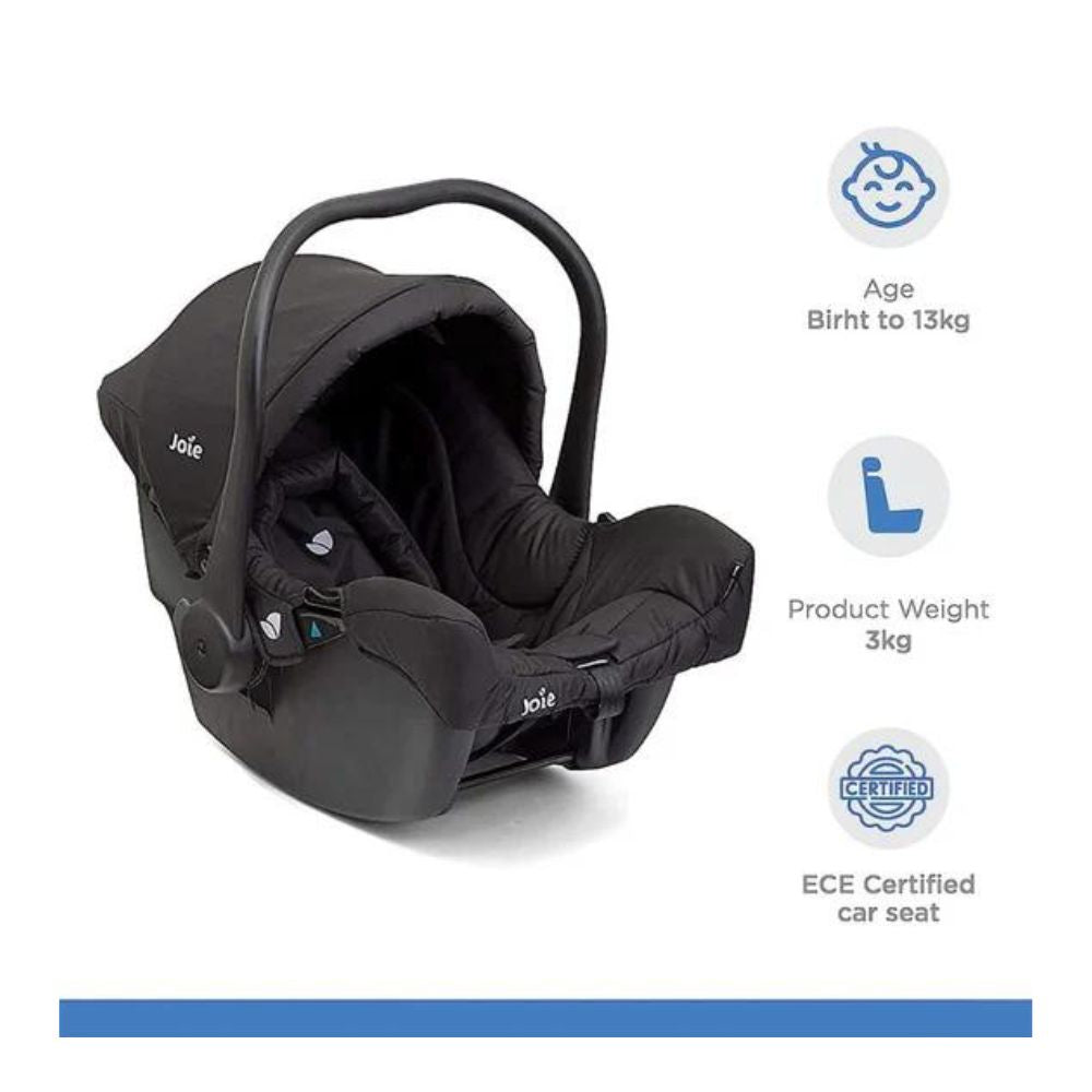 Juva Group 0+ Carry Cot Cum Car Seat - Black Ink