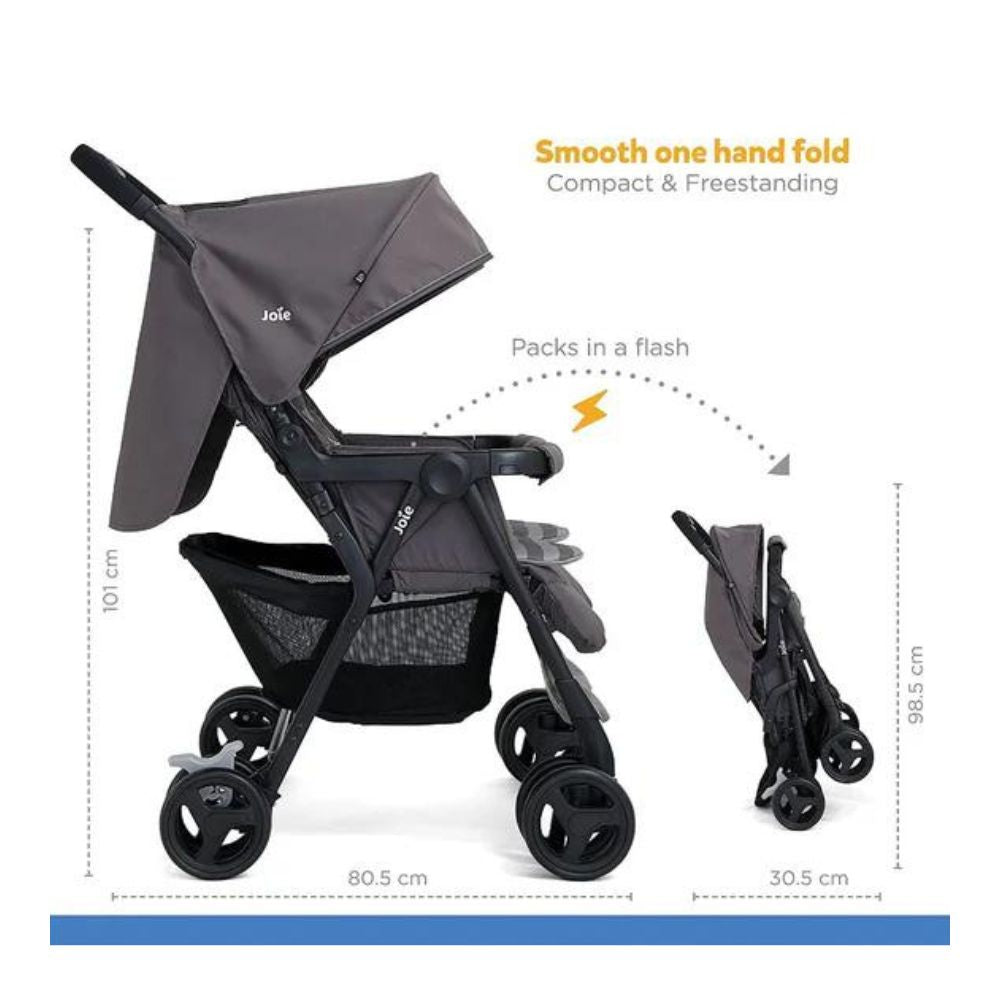 Twin Aire Stroller - Dark Pewter