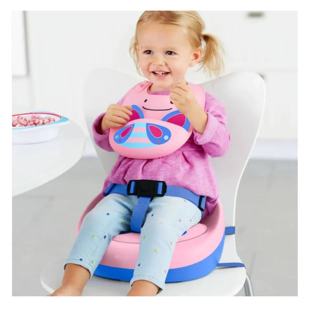 Skip Hop Zoo Fold & Go Silicone Bib Butterfly