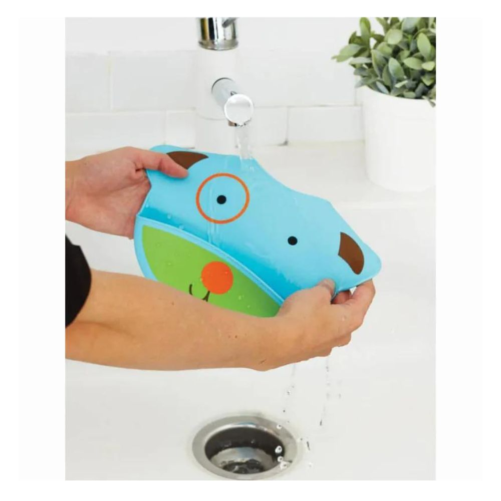 Zoo Fold & Go Silicone Bib - Dog