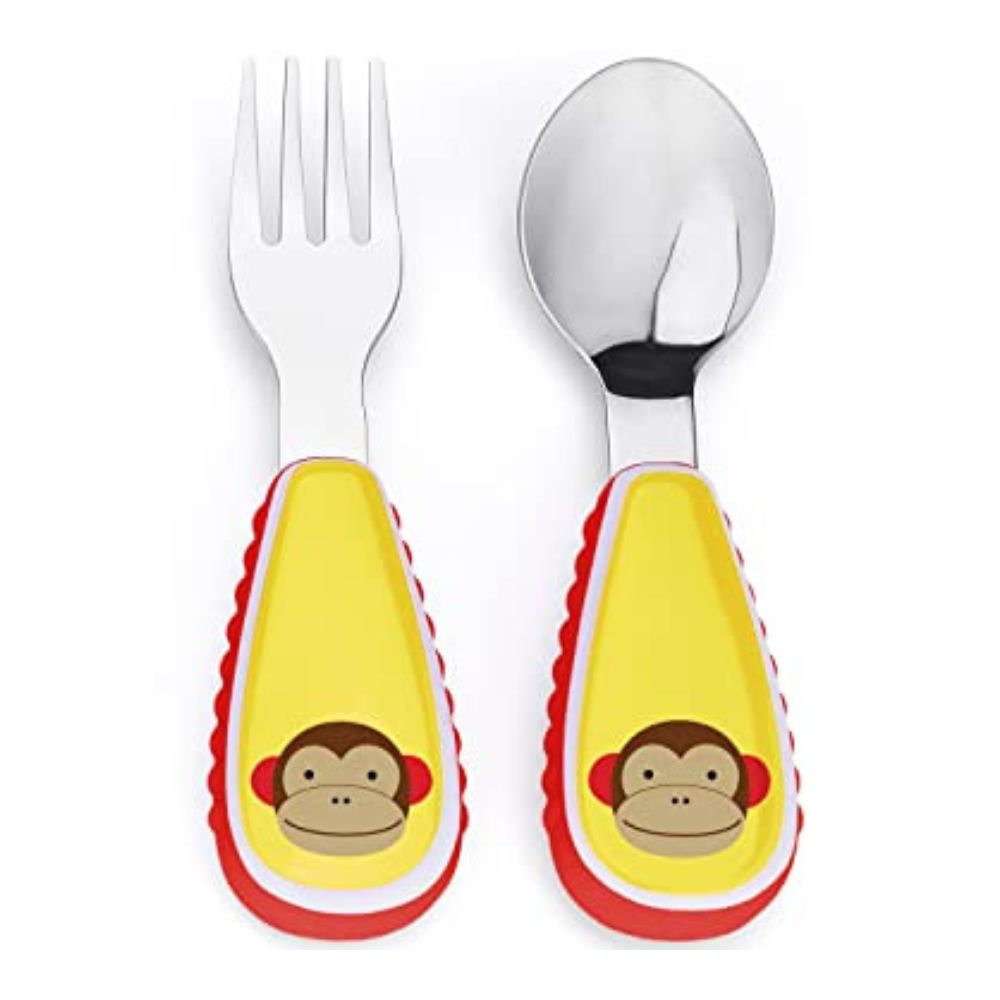 Zoo Utensils Fork & Spoon - Monkey