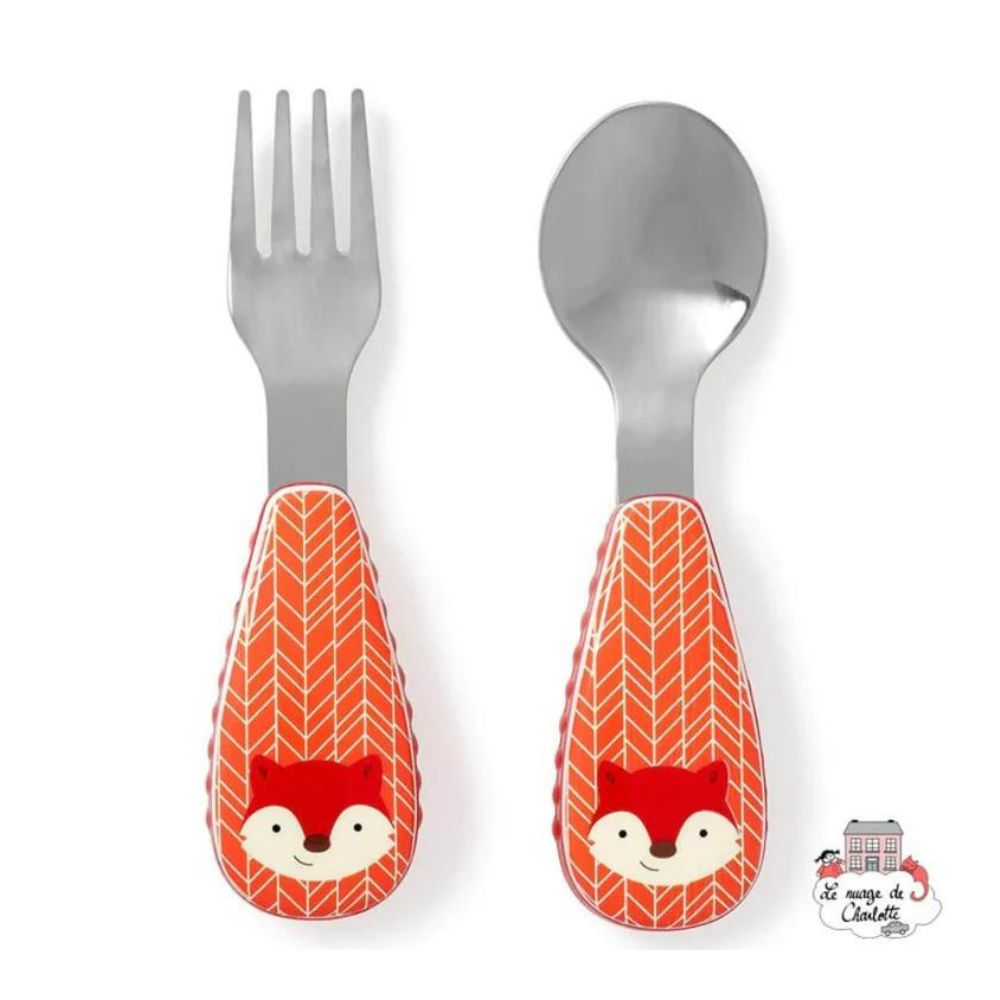 Zoo Utensils Fork & Spoon - Fox