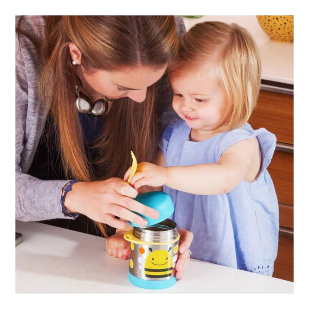 Zoo Insulated Food Jar, 325ml - Bee