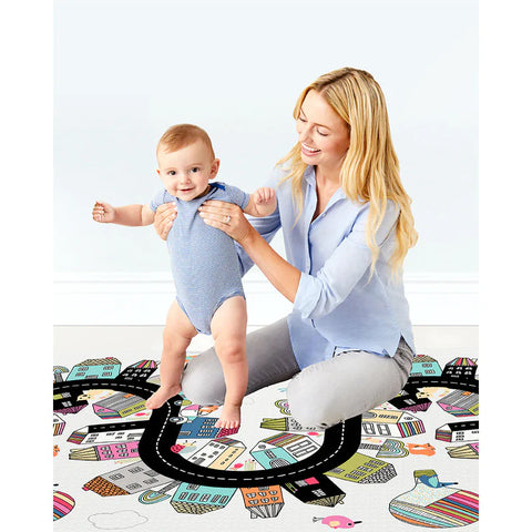 Doubleplay Reversible Vibrant Village Playmat