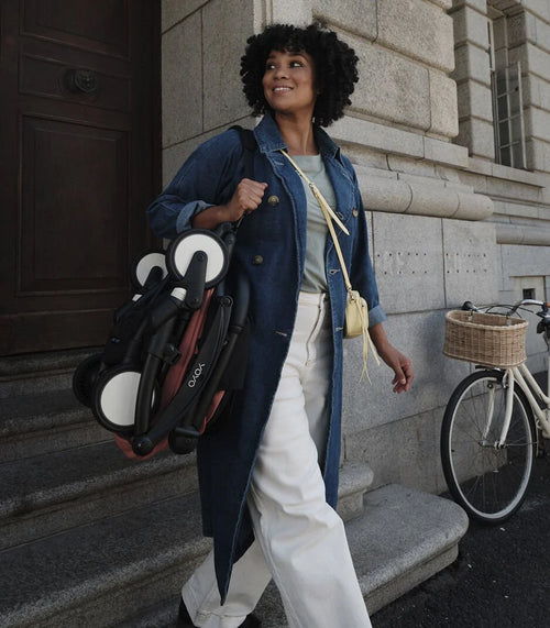 Babyzen Stroller YOYO³ with 6+ Color Pack - Black Frame - Taupe