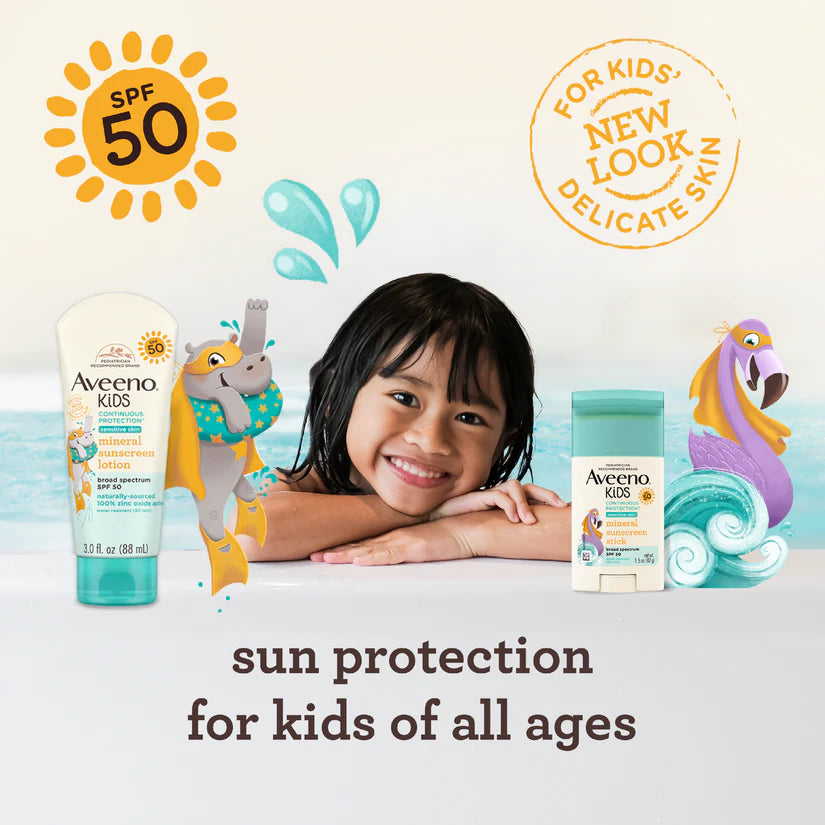 Baby Kids Continuous Protection Lotion Sunscreen With Broad Spectrum Spf 50 - 88Ml