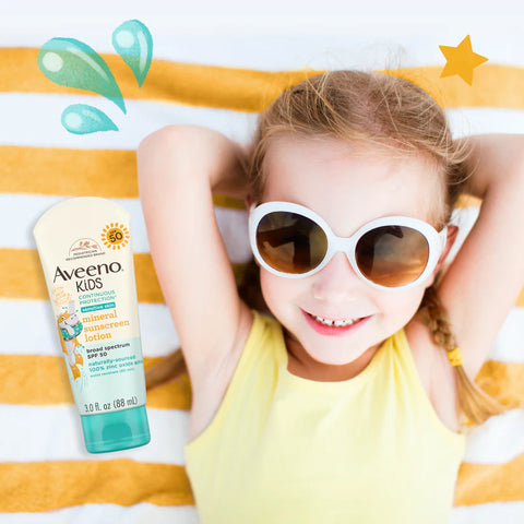 Baby Kids Continuous Protection Lotion Sunscreen With Broad Spectrum Spf 50 - 88Ml