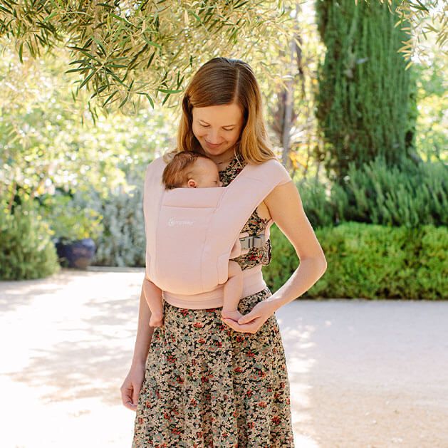 Ergobaby Carrier Embrace Knit Newborn Carrier Blush Pink